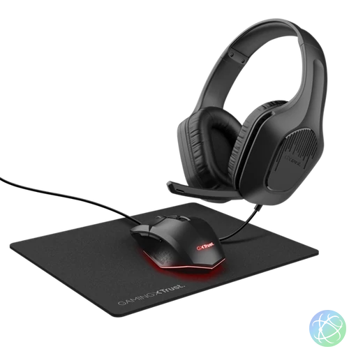 Trust Bundle - GXT790 3-in-1 Gaming Bundle (Zirox fejhallgató + Felox egér + Egérpad)