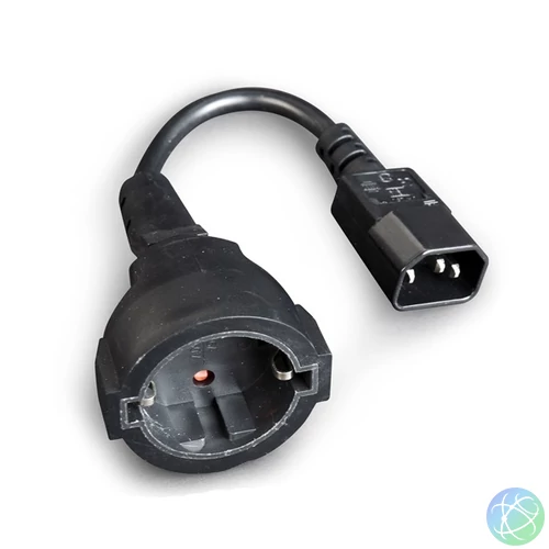 Gembird Tápkábel - PC-SFC14M-01 (Szünetmentes tápkábel adapter , IEC-320-C14, fekete)