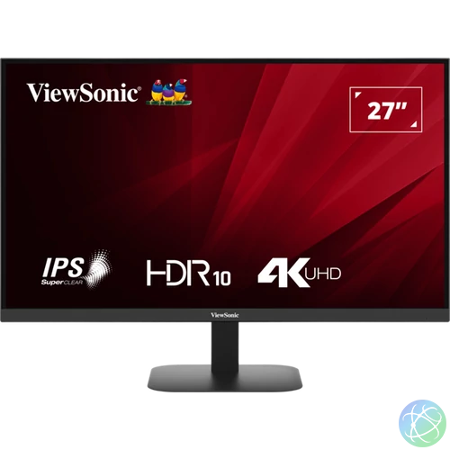 ViewSonic Monitor 27" - VA2708-4K-HD (IPS, UHD, 4ms, 250cd/m2, HDMI, DP, VESA)
