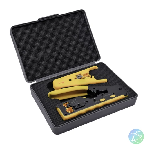 Walisec Krimpelő fogó - TK-7088K (Cat5e/Cat6/Cat6A/Cat7, 8P8C(RJ45), 6P6C(RJ12), 6P4C(RJ11))