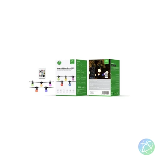 Woox Smart Home Kültéri Party fényfüzér - R5195 (10 RGB+CCT, 9m, távirányító)