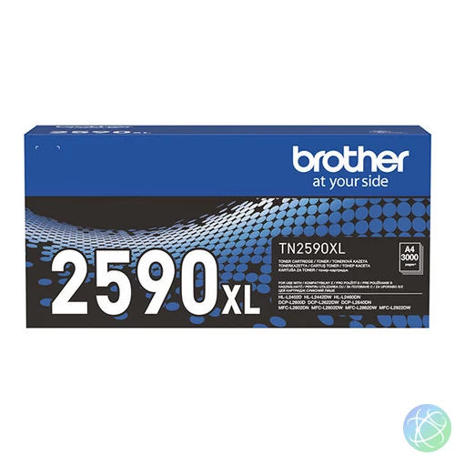 Brother TN-2590XL Toner Black 3.000 oldal kapacitás