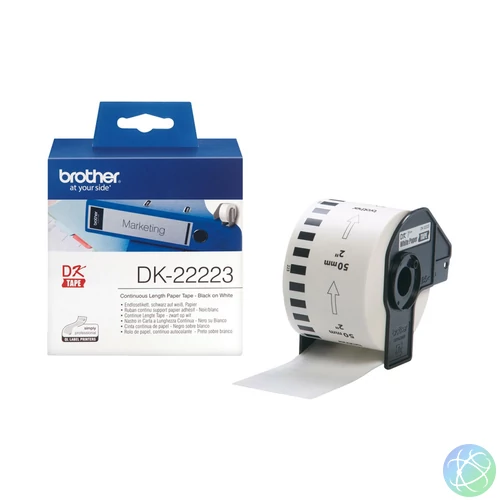 Brother DK-22223 50 mm x 30,48 m öntapadós papírszalag tekercsben