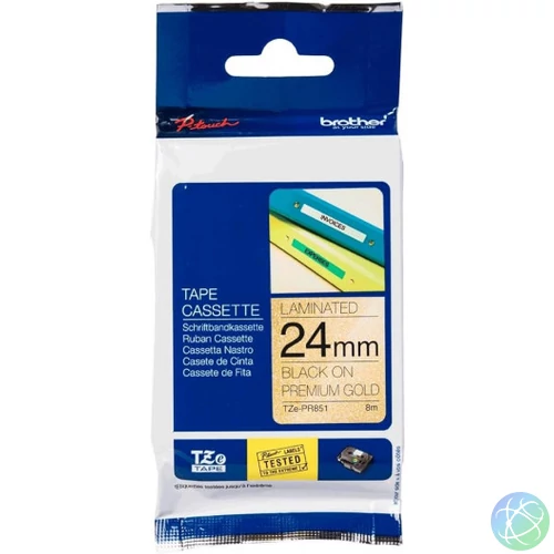 Brother TZe-PR851 24 mm széles 8 m hosszú szalagkazetta