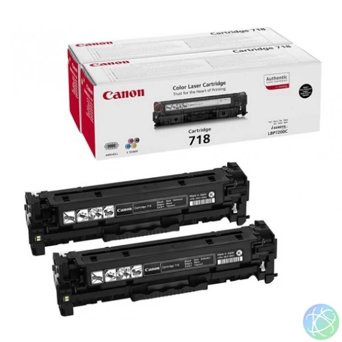 Canon CRG718 Toner Black 2 x 3.400 oldal kapacitás