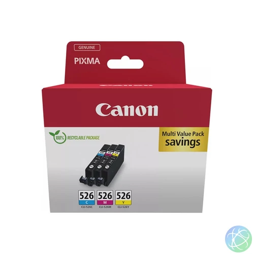 Canon CLI-526 C/M/Y (3x9 ml) Tintapatron Multipack