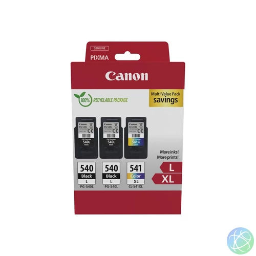 Canon PG-540Lx2 (2x11ml) + CL-541XL (1x15 ml) Multipack 
