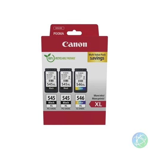 Canon PG-545XLx2 (2x15 ml) + CL-546XL (1x13 ml) Multipack