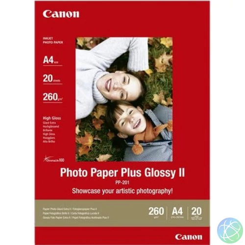 Canon PP-201 fényes fotópapír (A/4, 20 lap, 265g)