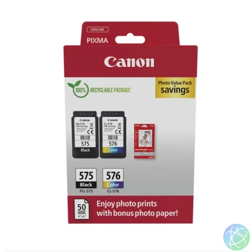 Canon PG575+CL576+10x15 GP501 fotópapír multipack