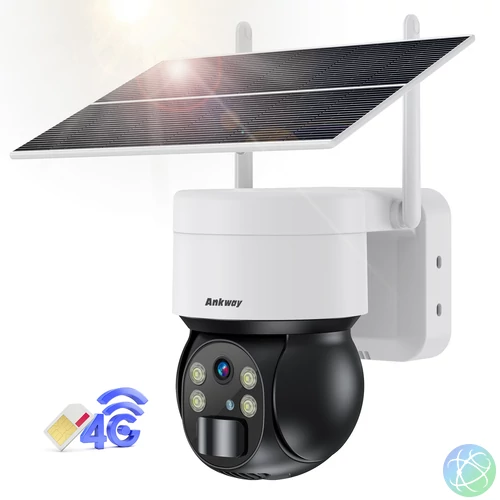 Ankway-Choetech PTZ, napelemes, CSAK 4G, kamera