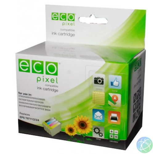 Utángyártott EPSON T2632 Tintapatron Cyan ECOPIXEL BRAND 26XL