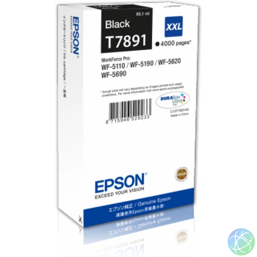 Epson T7891 Tintapatron Black 4.000 oldal kapacitás