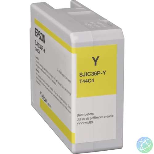 Epson SJIC36P(Y) C6500/C6000 Tintapatron Yellow 80ml