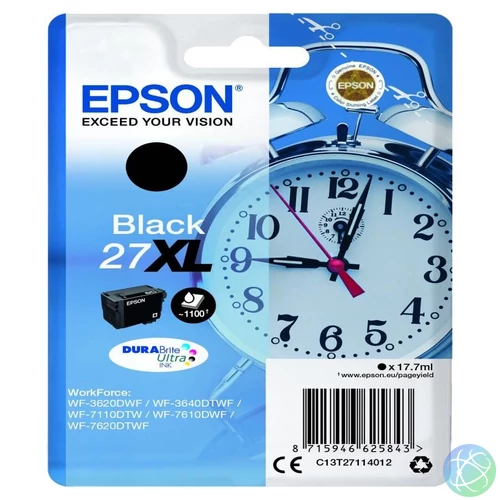 Epson T2711 Tintapatron Black 17,7ml No.27XL