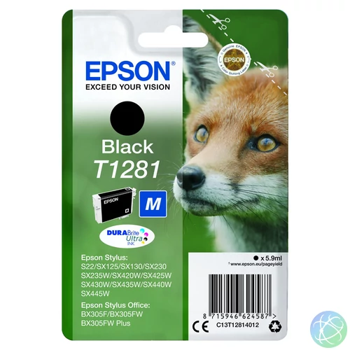 Epson T1281 Tintapatron Black 5,9ml