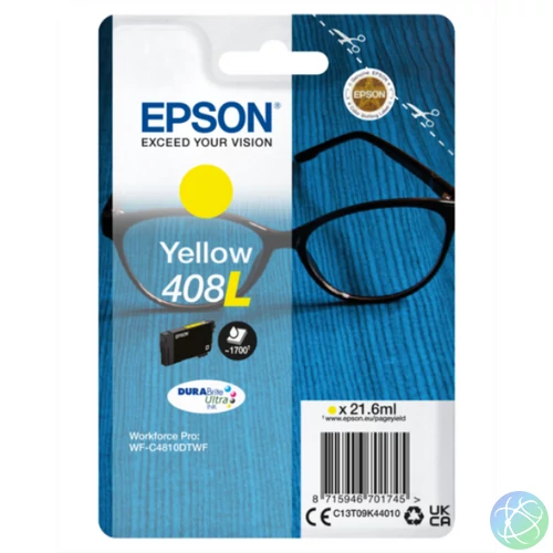 Epson T09K4 Tintapatron Yellow 21,6ml No.408L