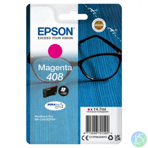 Epson T09J3 Tintapatron Magenta 14,7ml No.408