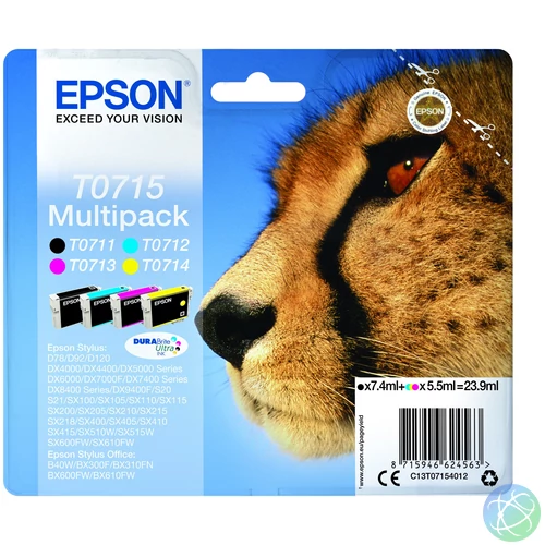Epson T0715 Tintapatron Multipack 23,9ml