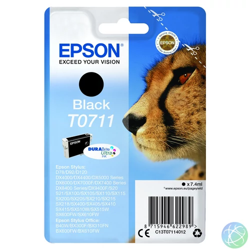 Epson T0711 Tintapatron Black 7,4ml