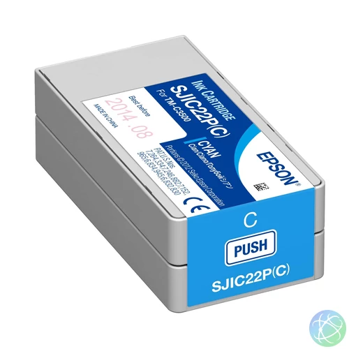 Epson SJIC22P(C) C3500 Tintapatron Cyan 32,5ml