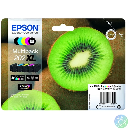 Epson T02G7 Tintapatron Multipack 47,2ml No.202XL