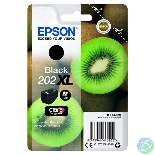 Epson T02G1 Tintapatron Black 13,8ml No.202XL
