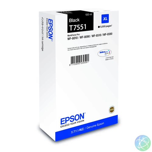 Epson T7551 Patron Bk 5K /o/