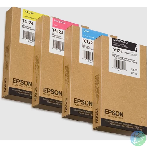 Epson T6128 Patron Matt Bk 220ml /o/