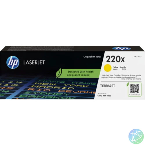 HP W2202X Toner Yellow 5.500 oldal kapacitás No.220X