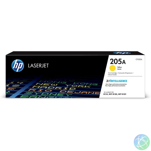 HP CF532A Toner Yellow 900 oldal kapacitás No.205A