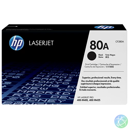 HP CF280A Toner Black 2.560 oldal kapacitás No.80A