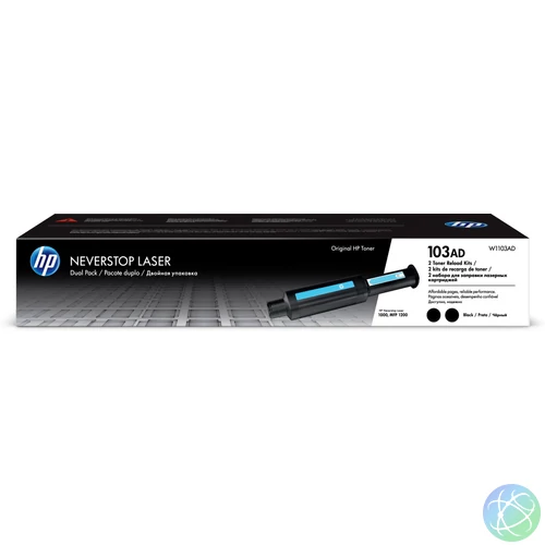 HP W1103AD Toner Black 2*2.500 oldal kapacitás No.103