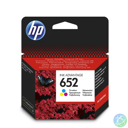 HP F6V24AE Tintapatron Color 200 oldal kapacitás No.652