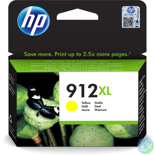 HP 3YL83AE Tintapatron Yellow 825 oldal kapacitás No.912XL