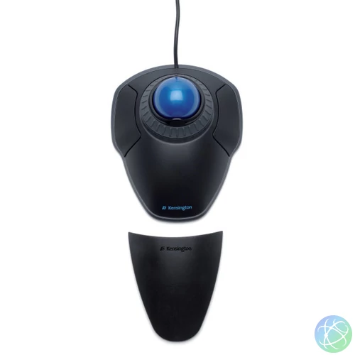 Kensington Orbit trackball egér görgető gyűrűvel, fekete-kék