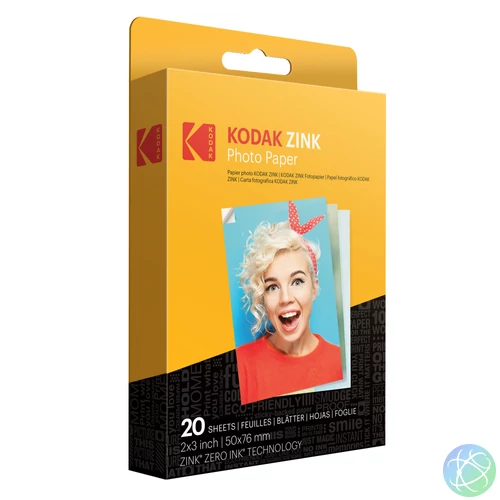 Kodak 2x3 hüvelykes Zink fotópapír 20 lap