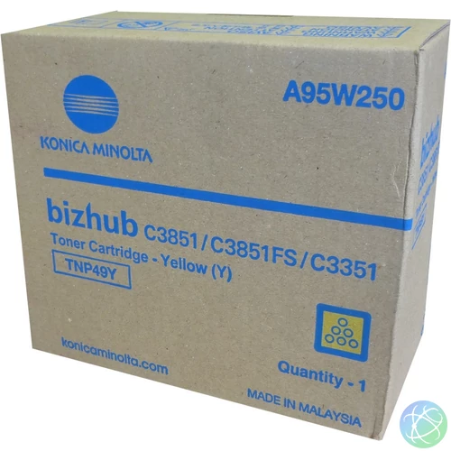 Konica-Minolta TNP49Y Toner Yellow 12.000 oldalra