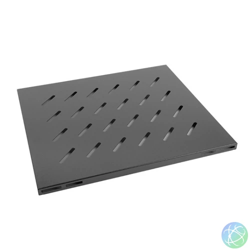 Lanberg AK-1003-B 19" 1U MÉLY:515mm MAX:120kg 4 ponton rögzíthető fix fekete rack tálca