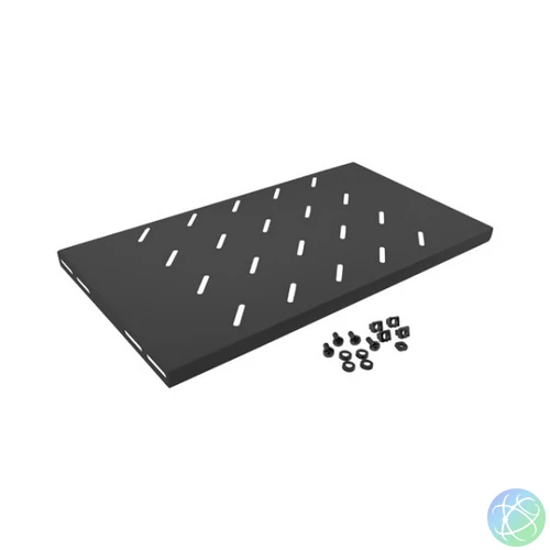 Lanberg AK-1001-B 19" 1U MÉLY:270mm MAX:120kg 4 ponton rögzíthető fix fekete rack tálca