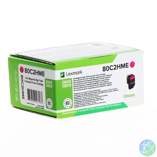 Lexmark CX410/510 High Corporate Toner Magenta 3K (Eredeti) 80C2HME