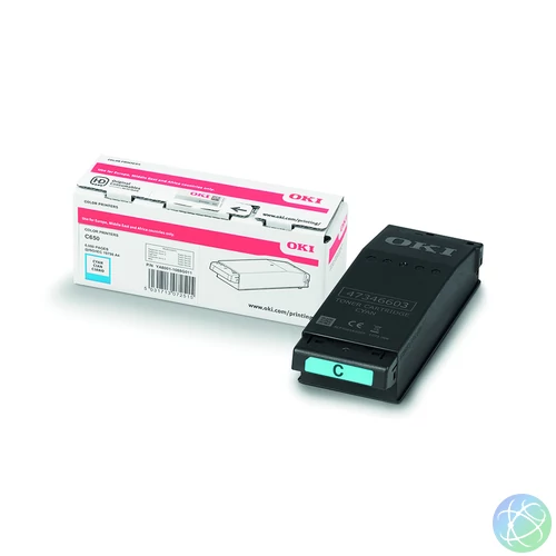Oki C650 Toner Cián 6000 oldalra