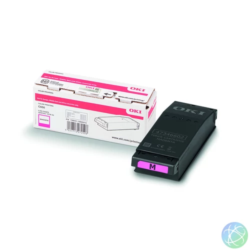 Oki C650 Toner Magenta 6000 oldalra