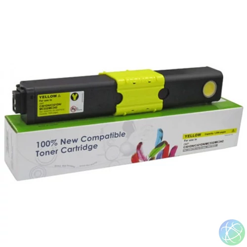 Utángyártott OKI C301,321,531 Toner Yellow 1.500 oldal kapacitás CartridgeWeb