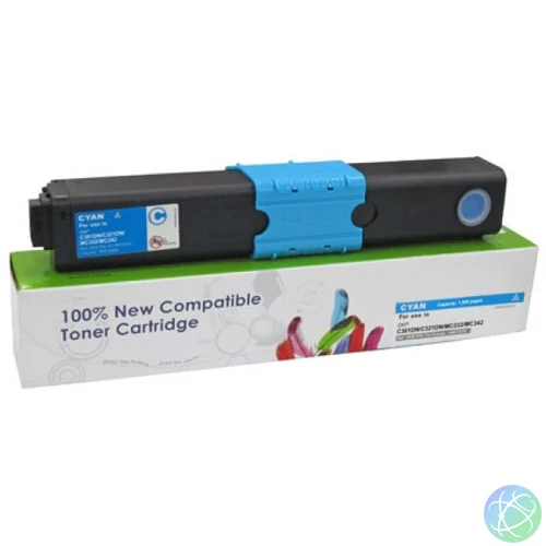 Utángyártott OKI C301,321,531 Toner Cyan 1.500 oldal kapacitás  CartridgeWeb