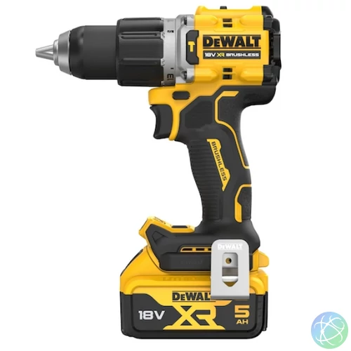 DEWALT Ütvefúró-csavarozó, 18V, XR, kefe nélküli, 2x5Ah