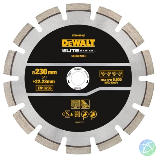 DEWALT Vágótárcsa, Elite Diamond, 230 mm, aszfalt