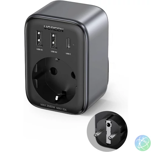 UGREEN 30W konnektor elosztó EU 2A1C CD314
