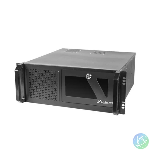 Lanberg SC01-4504-08B 19 4U SZÉL:430mm MÉLY:450mm MAG:177mm táp nélküli rack szerver ház