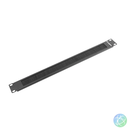 Lanberg AK-1101-B 19 1U fésűs fekete kábelbevezető panel